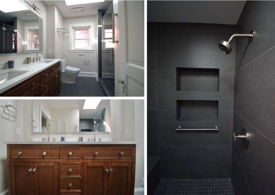 Frederick Maryland Clean-Lined Primary Master Bathroom Remodel