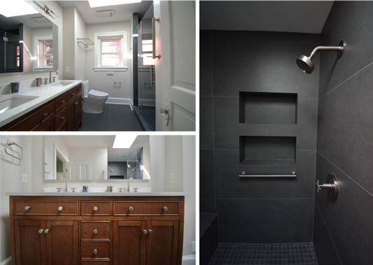 Frederick Maryland Clean-Lined Primary Master Bathroom Remodel