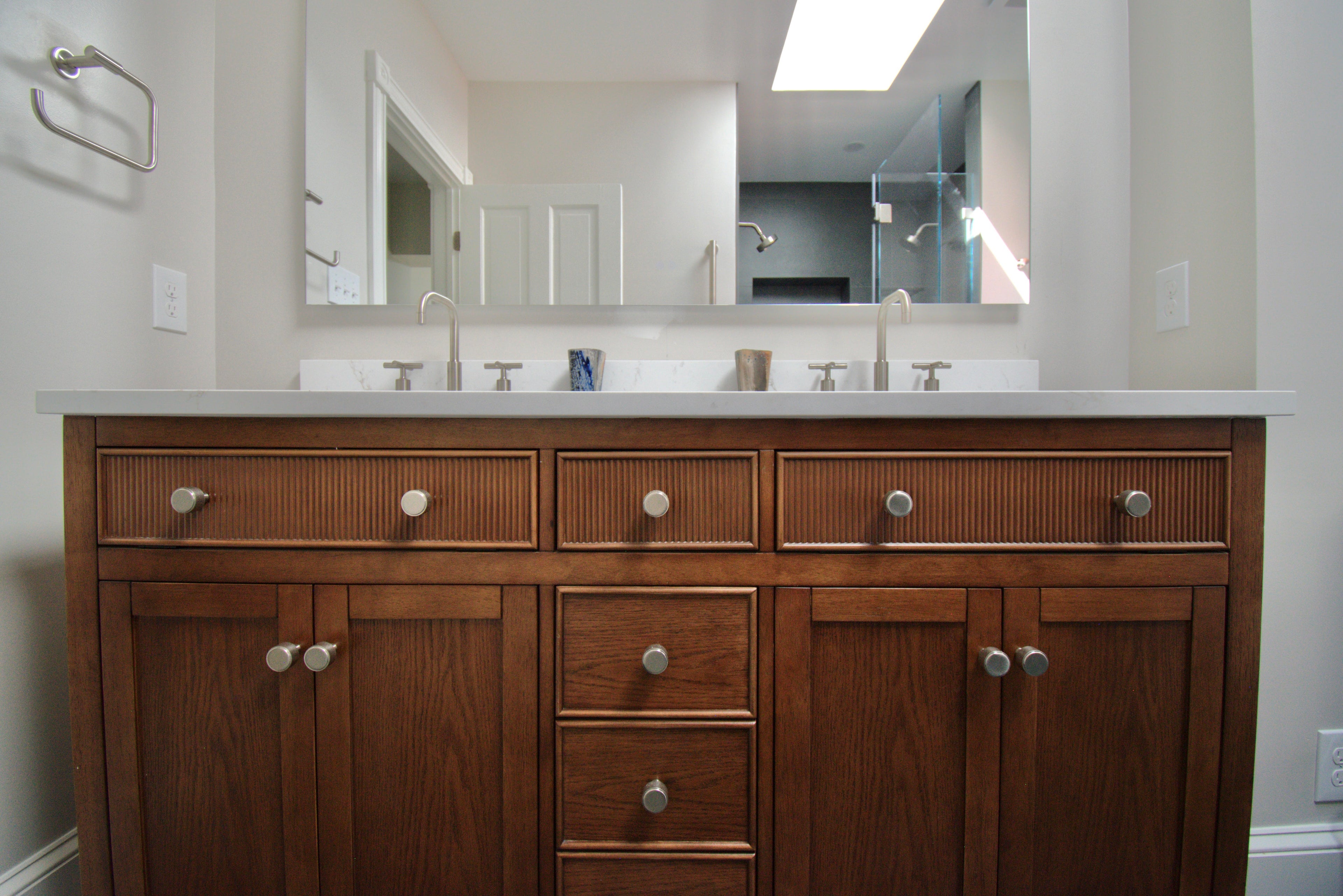 Frederick Maryland industrial modern bathroom vanity