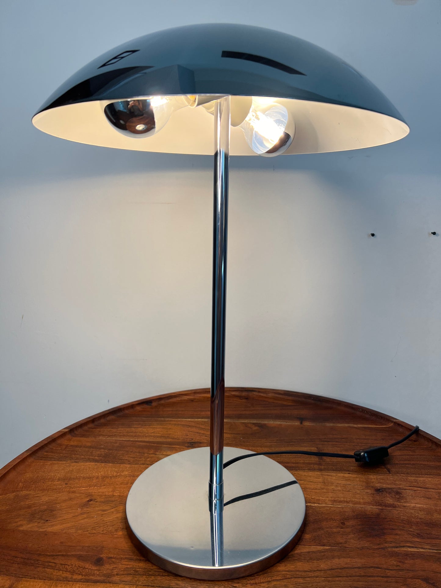 Chrome Mushroom Lamp by Lumess Switzerland