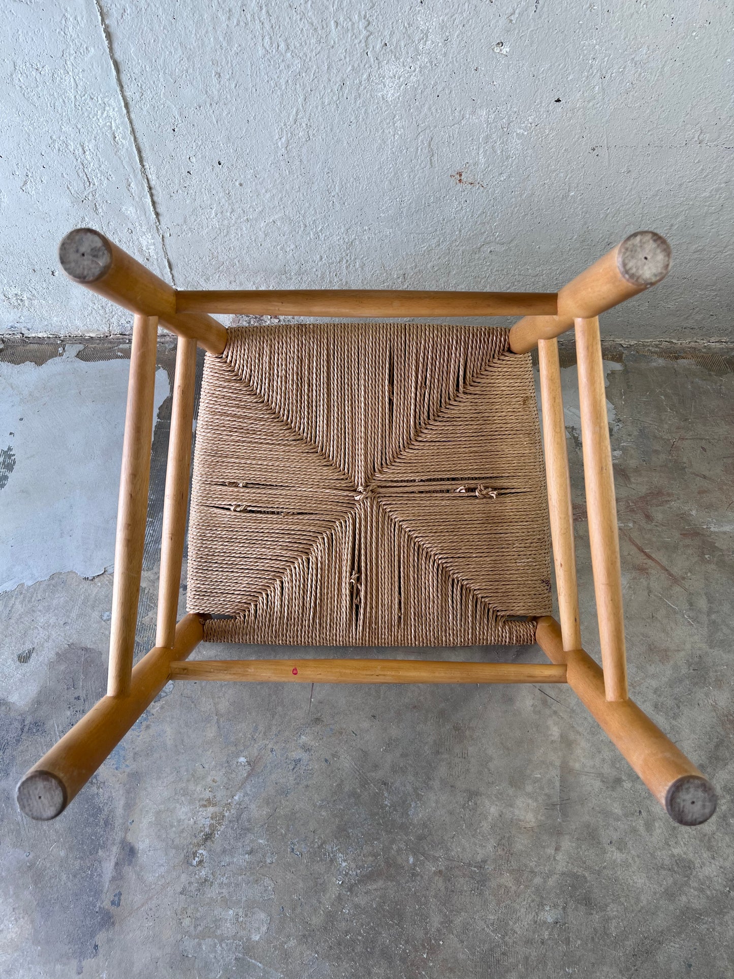 Børge Mogensen J39 Beechwood Chair with Rope Seat