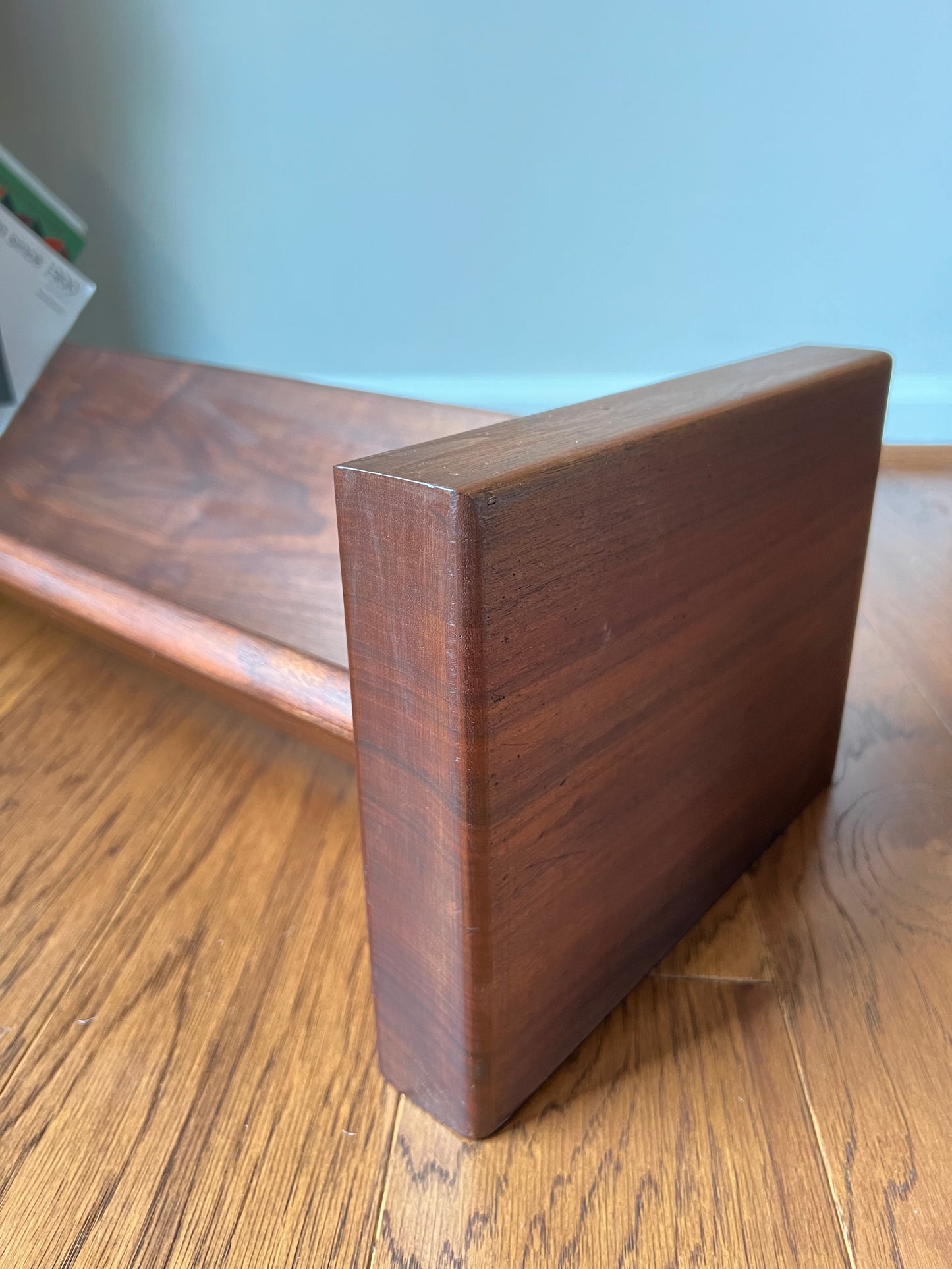 Solid Walnut Book Trough