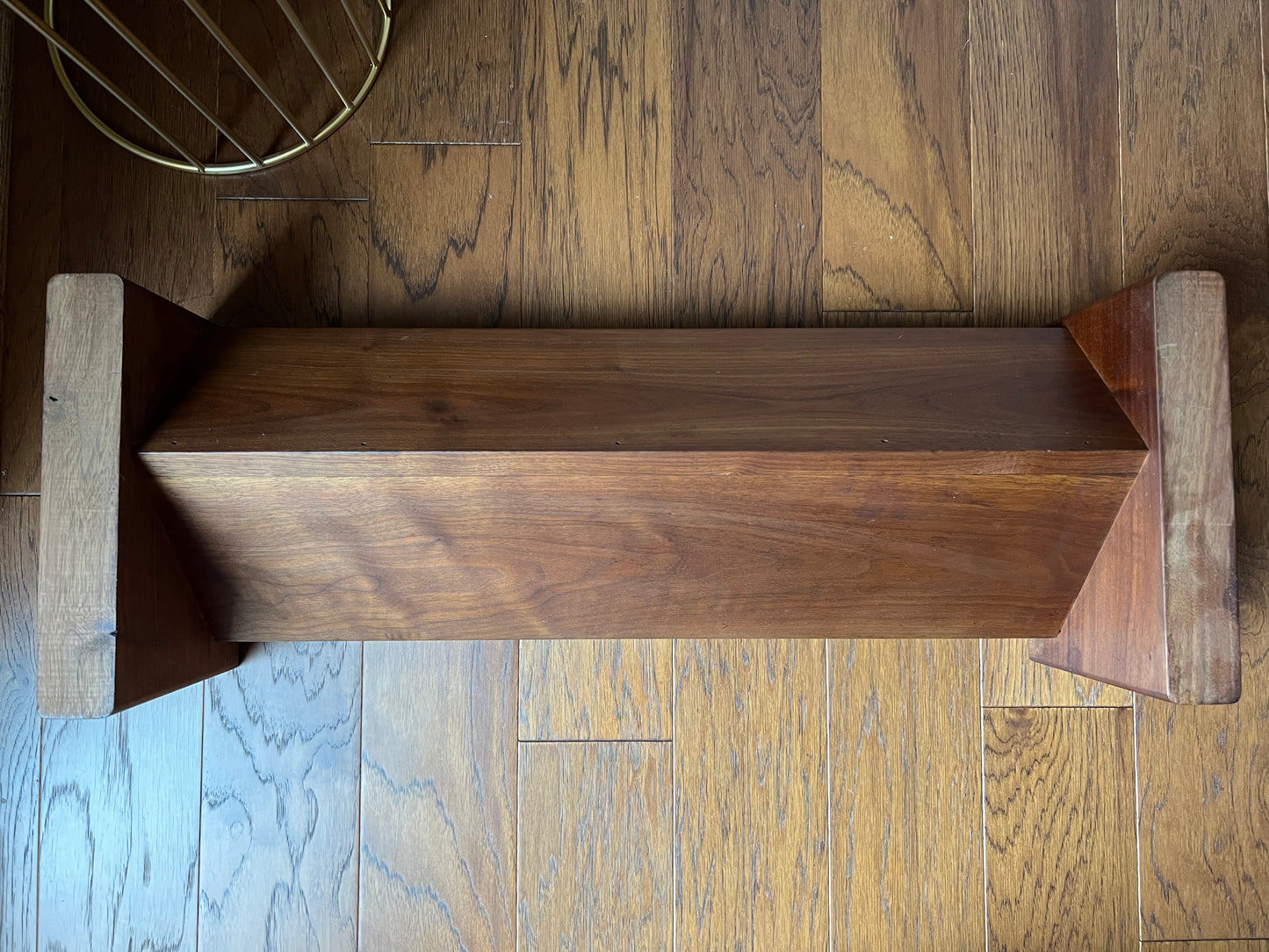 Solid Walnut Book Trough